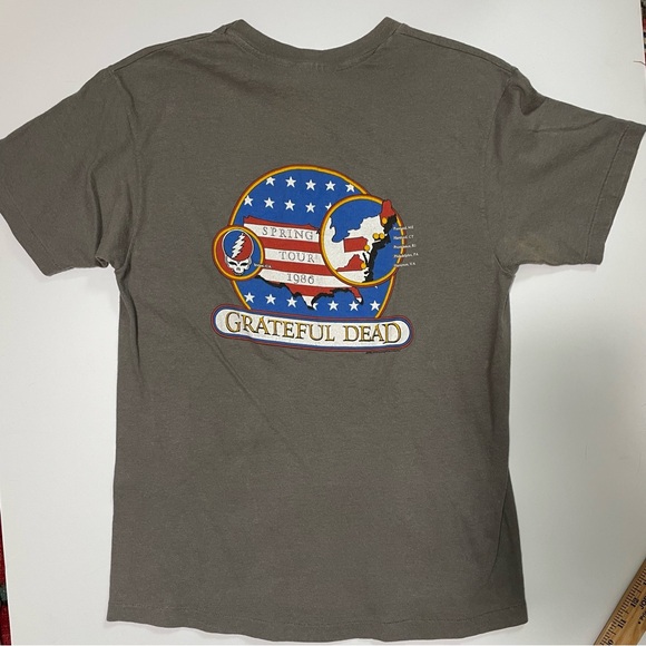 Vintage 1986 Grateful Dead Spring Tour T-shirt Band Tee Single Stitch USA - Picture 1 of 12
